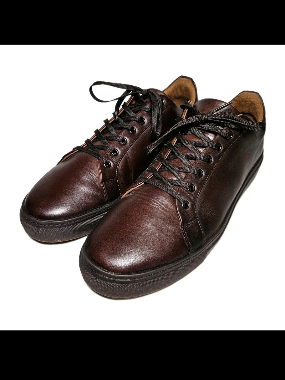 Thursday Boot Co. Men Sz 12.5 Old English Brown Leather Premier Low Top Sneakers - Picture 2 of 13